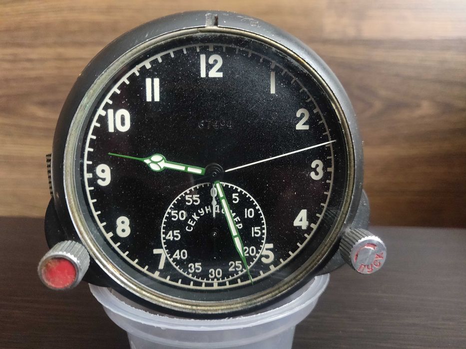 Часы авиационные приборные ЧС 60 ЧП № 67494