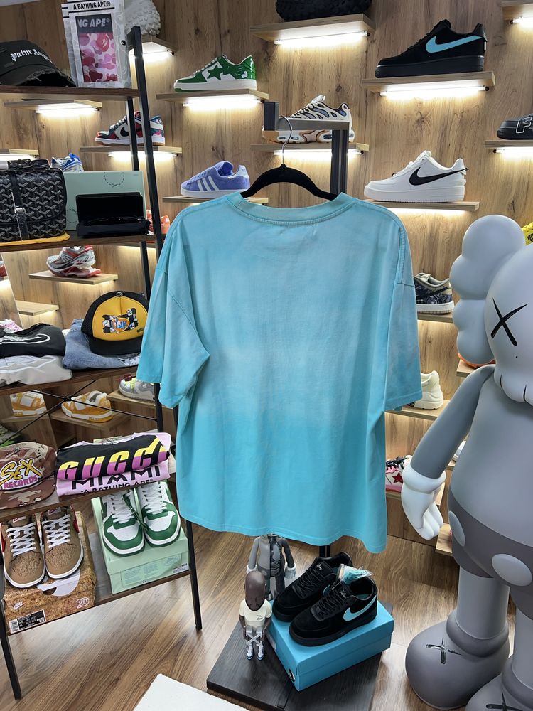 Футболка AMIRI Big Logo Faded Blue