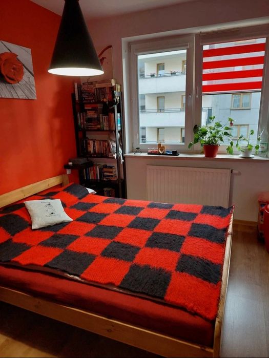 Mięsisty wełniany koc / narzuta 140cmx220 cm #woolmark