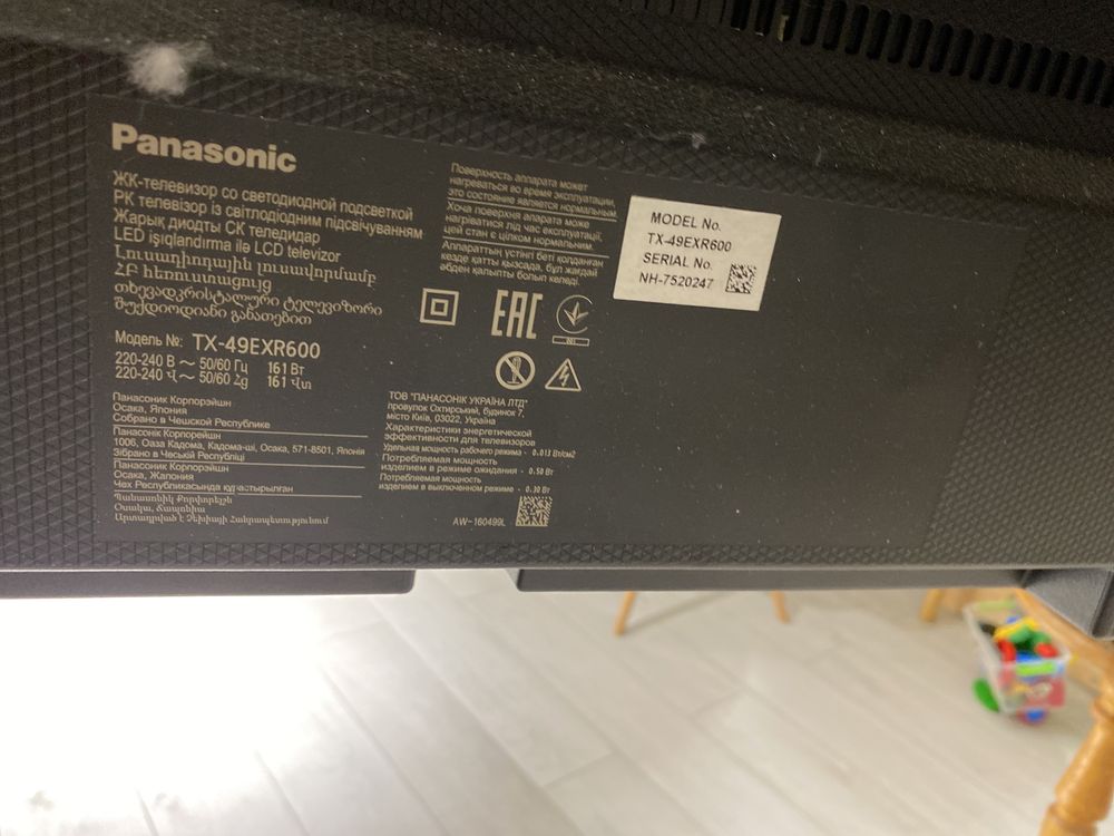 Телевізор на запчастини Panasonic tx-49exr600