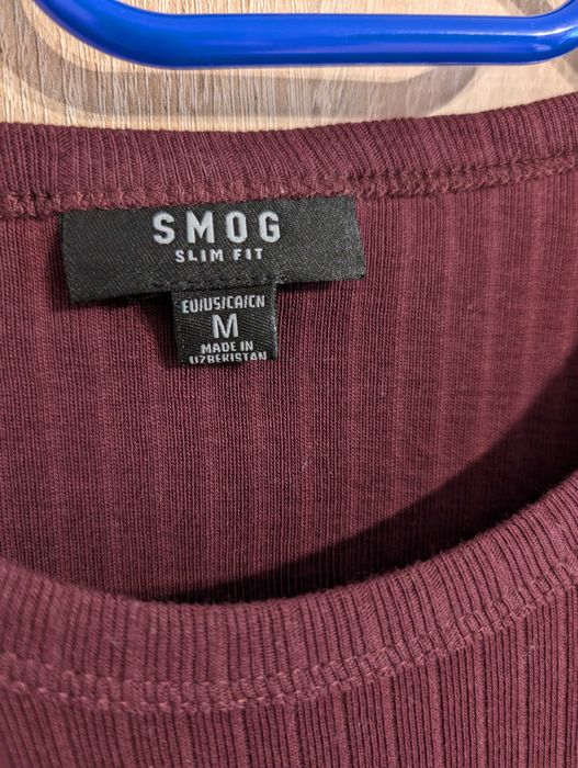 Damska bordowa koszulka SMOG SmartFIT rozmiar M