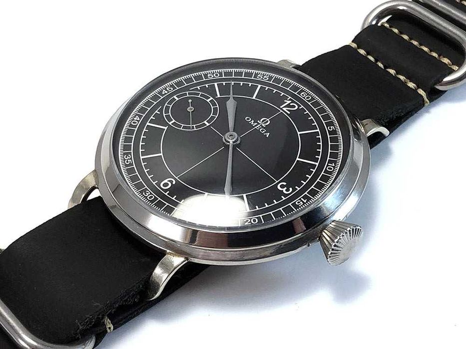 OMEGA "SECTOR" , мужские наручные часы в стиле милитари