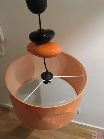 Candeeiro de tecto laranja