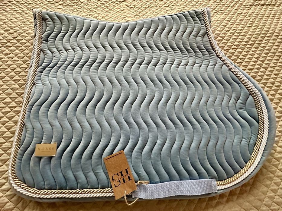 Czaprak HORSS – VELVET niebieski nowy