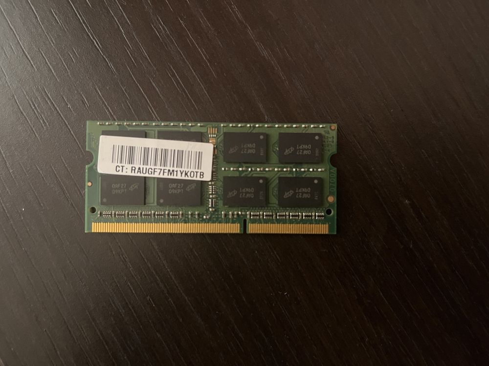 DDR3 2GB Micron ОЗУ для ноутбука оперативна память