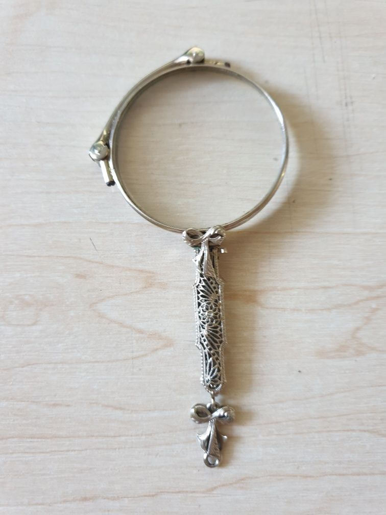 Binokle, białe złoto 14K, Włochy, XIX wiek