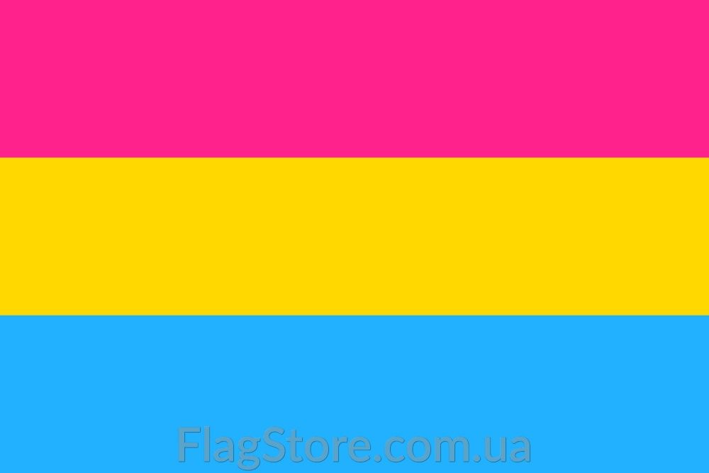 Флаг пансексуальности/пансексуалов 90*60, 150*90 см прапор