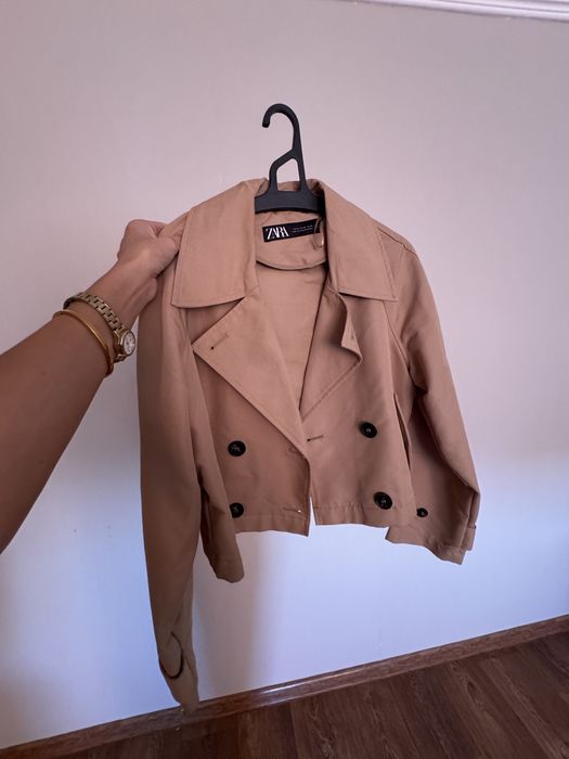 укороченный тренч Zara