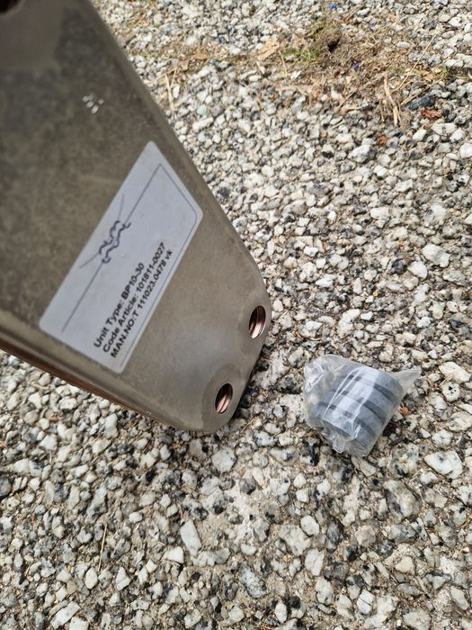 Permutador de placas caldeira roca