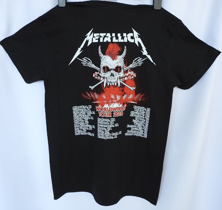 Коллекционная футболка Metallica Tour 2018 NEW 100% оригинал T-shirt М
