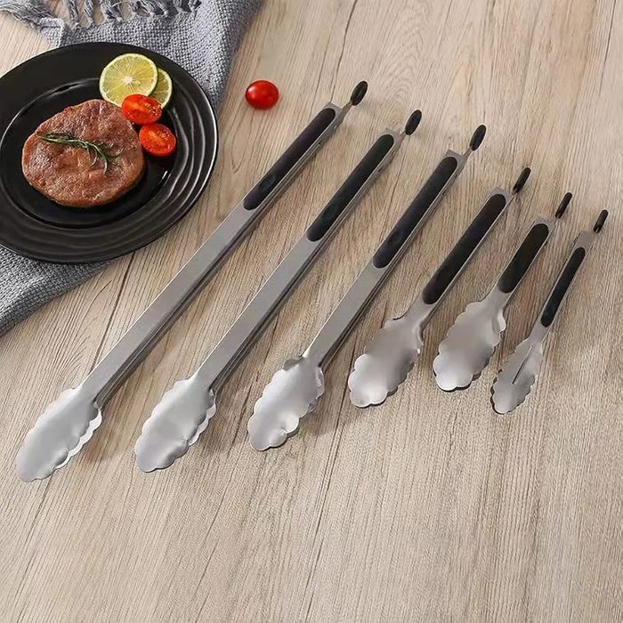 Szczypce do grilla zestaw 5 szt. Plus silokonowe pędzle