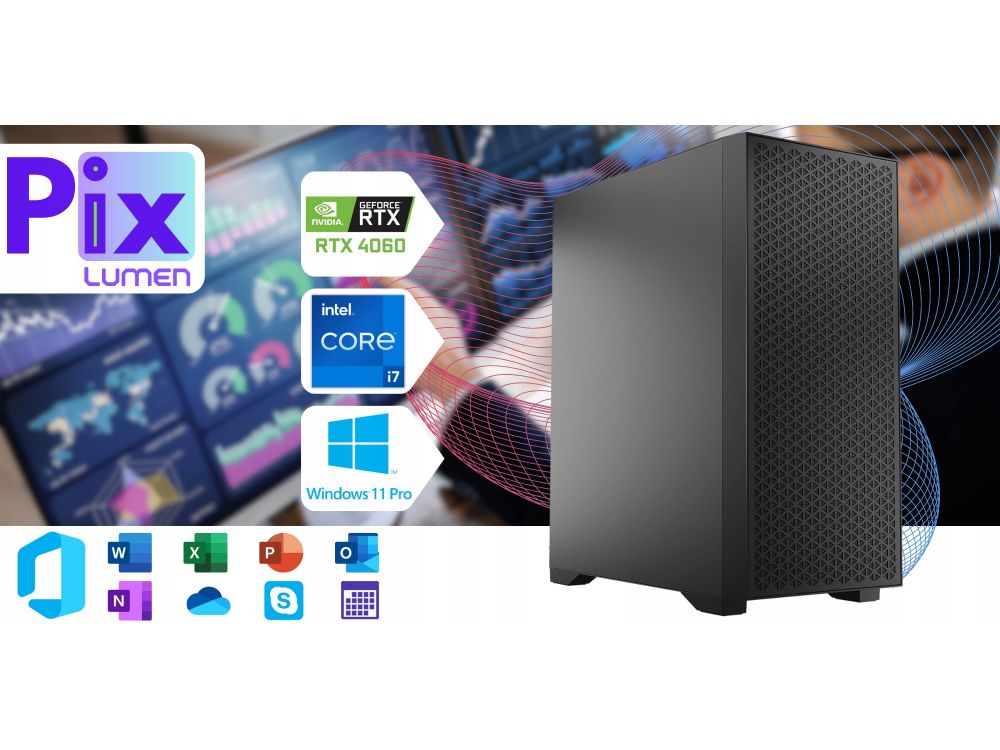 Komputer stacjonarny Pix Lumen V5 i7 64GB 2TB SSD RTX4060 Win11 Pro