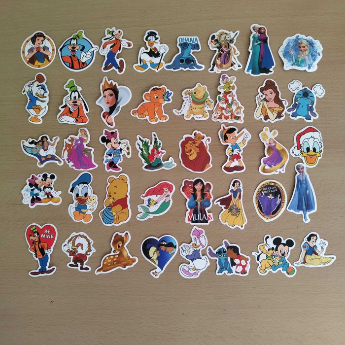100 Autocolantes Stickers Disney Desenhos Animados