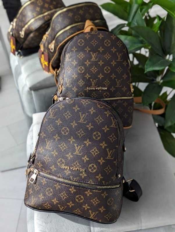Рюкзак жіночий женский Louis Vuitton Spring LUX коричневий