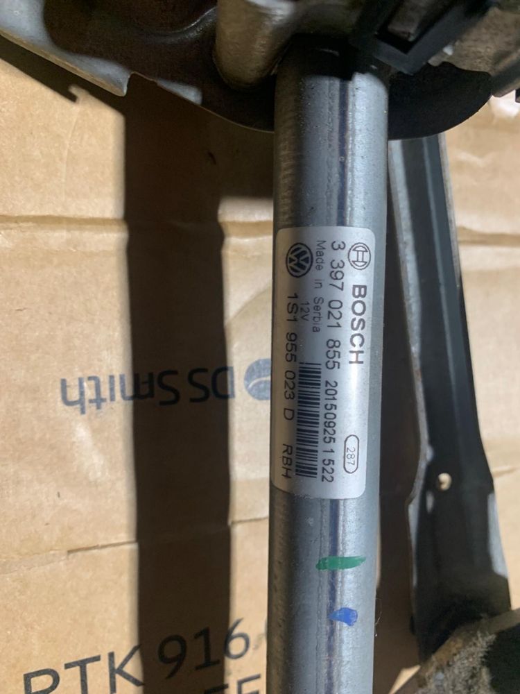 Vw up skoda citigo mechanizm wycieraczek przód europa sprawny