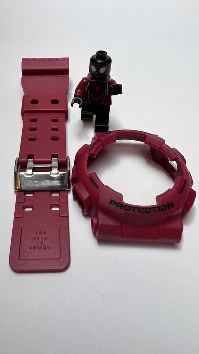 Bezel + pasek BORDOWY Casio G-SHOCK GA-100 GA-110 GA-120,GD-100,GLS100