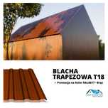 Blacha trapezowa T-18 Garaż Ściana Wiata Dostawa cała PL