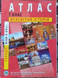 Книги атласи контурні карти