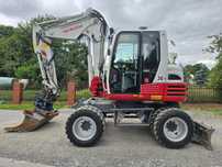 Takeuchi TB 295W Rotator+Szczypce  Koparka kołowa Compact 10ton. Super stan. Ze Szwecji. 2 łyżki
