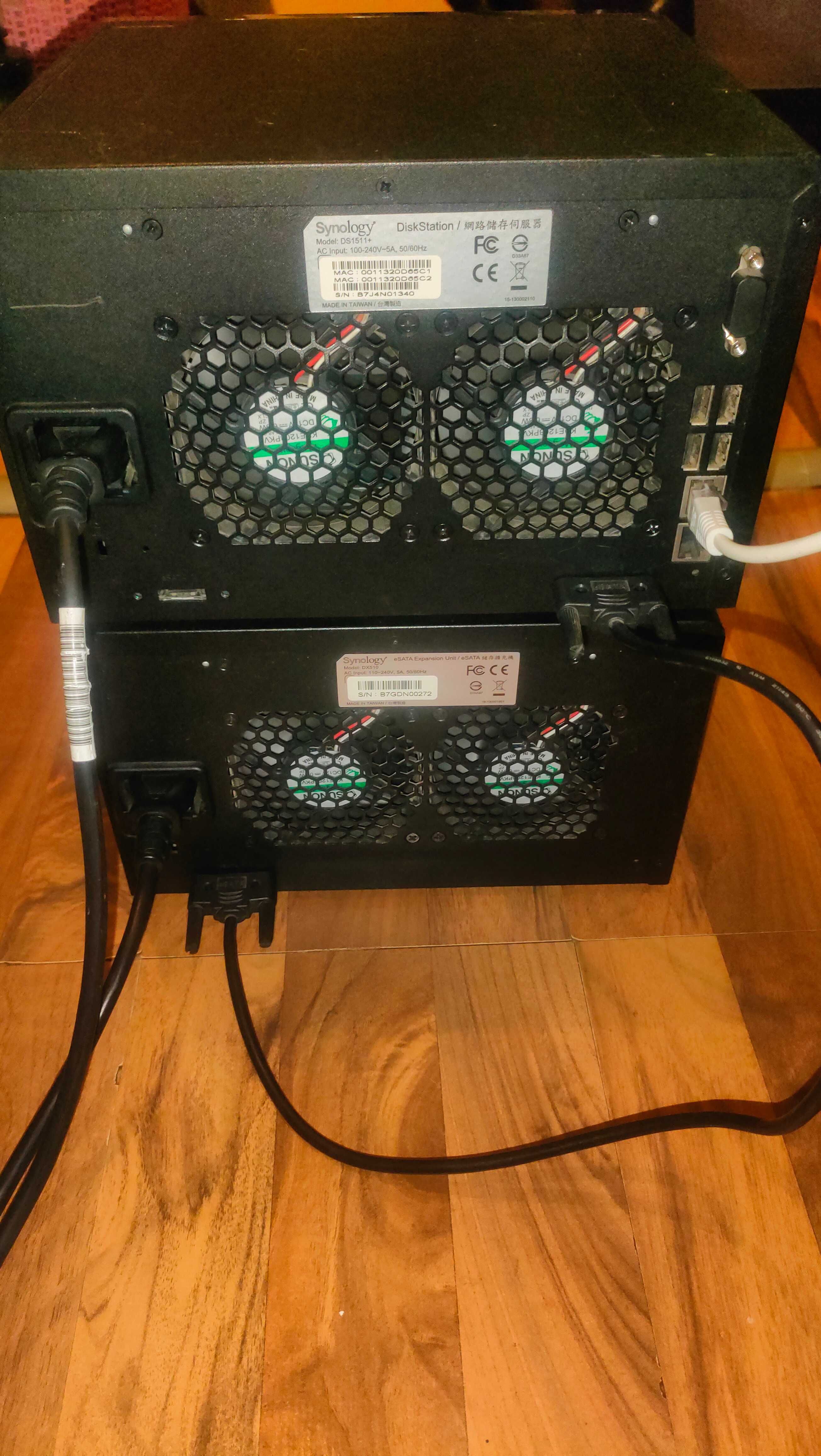 Сетевое хранилище NAS Synology DS1511+ (5 HDD) +Synology DX510 (5 HDD)