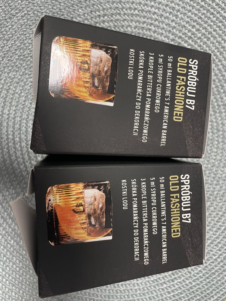 Kolekcjonerskie nowe 6 szklanek do whisky Ballantines