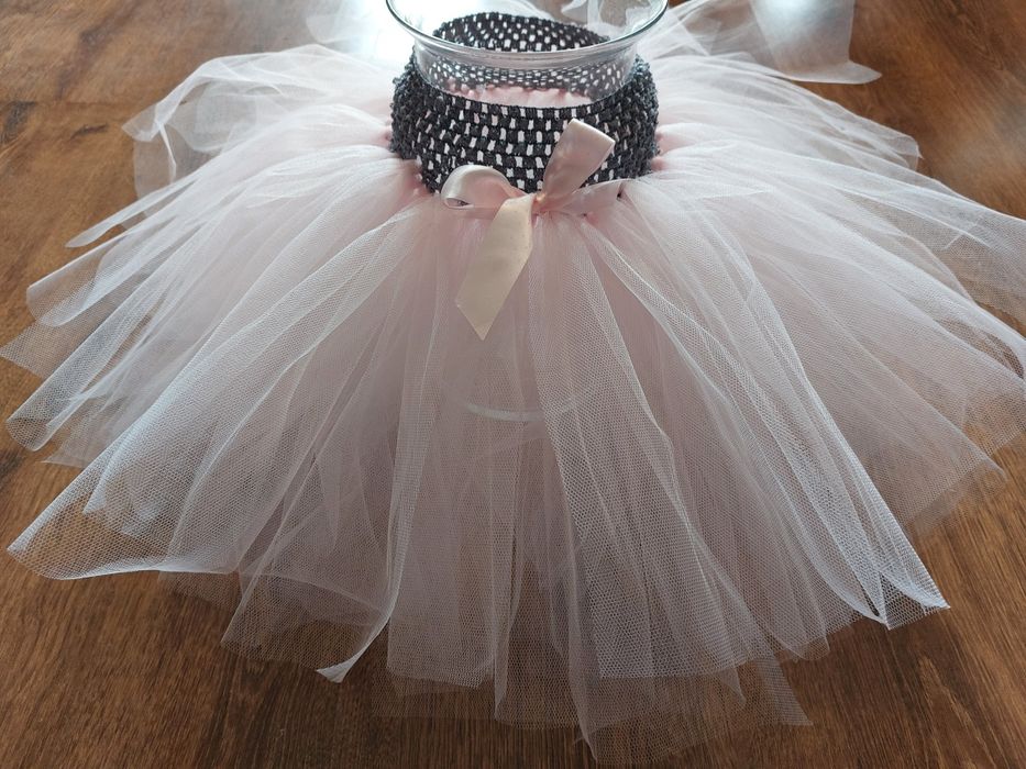 Tutu spódniczka baletowa balerina baletnica pudrowy róż