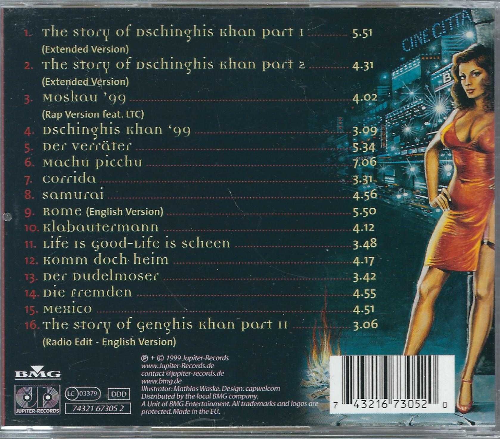 CD Dschinghis Khan - The History Of Dschinghis Khan (1999) Jupiter Rec