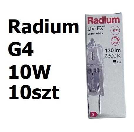 Żarówka Radium biała ciepła G4 10W 12V Made in Germany 10szt