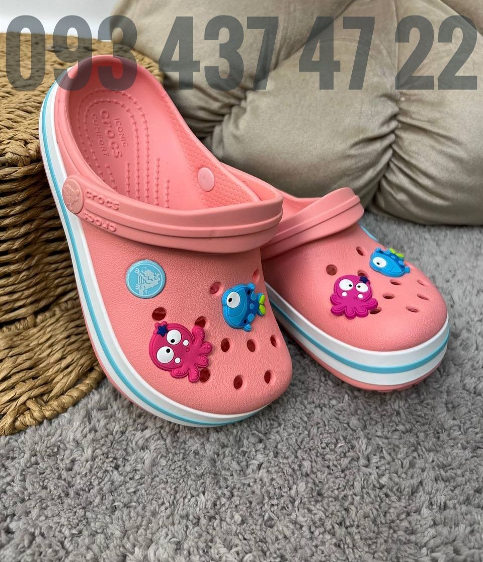 Топ Продажів Crocs Дитячі Крокси Сабо Crocband Kids Усі розміри Crocs