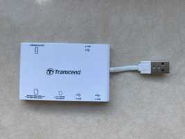 Мультипортовий адаптер хаб концентратор hub Transcend TS-RDP7W