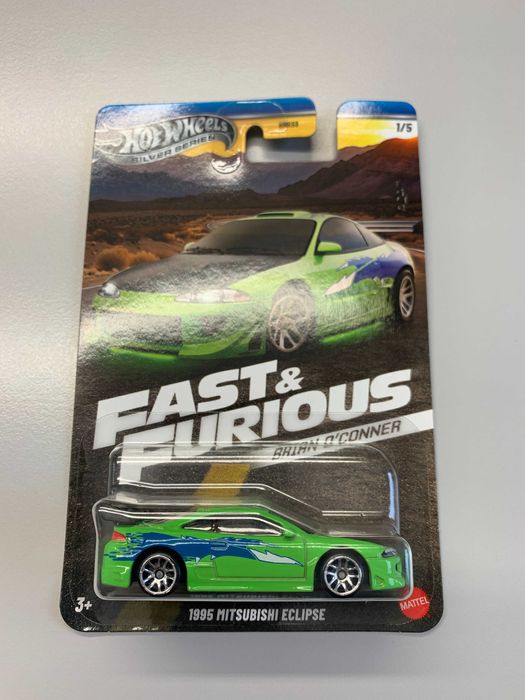 Hot Wheels Mitsubishi Eclipse Fast and Furious Brian Silver Series