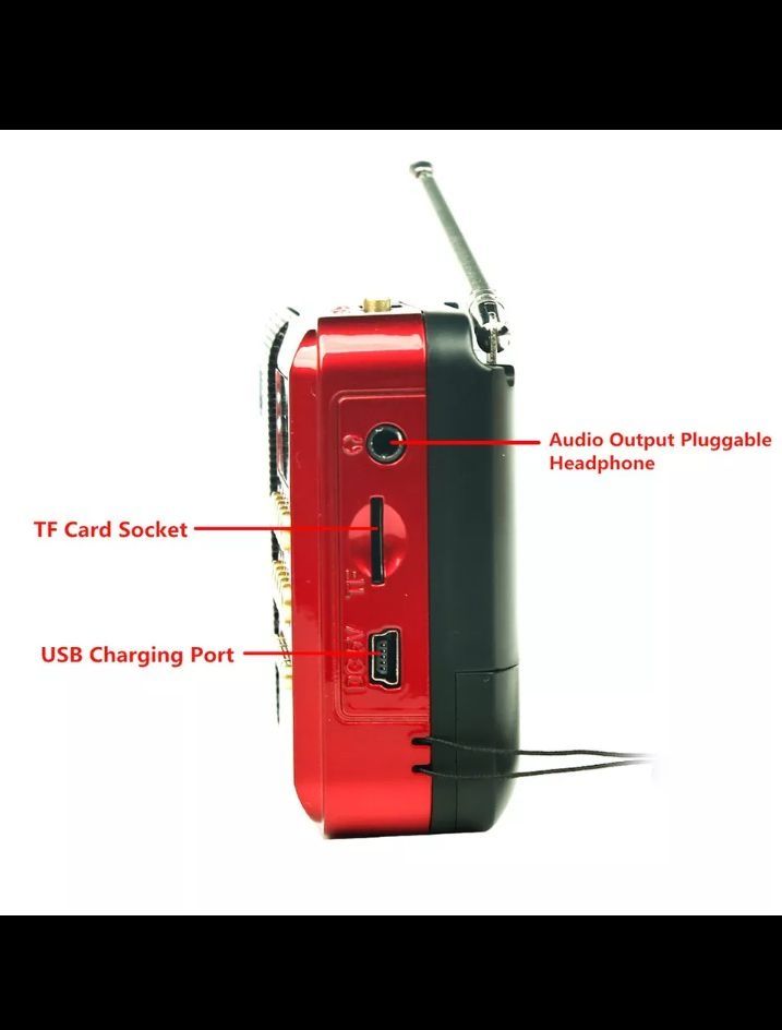 Радиоприемник УКВ ФМ USB Card Гучний Чутливий