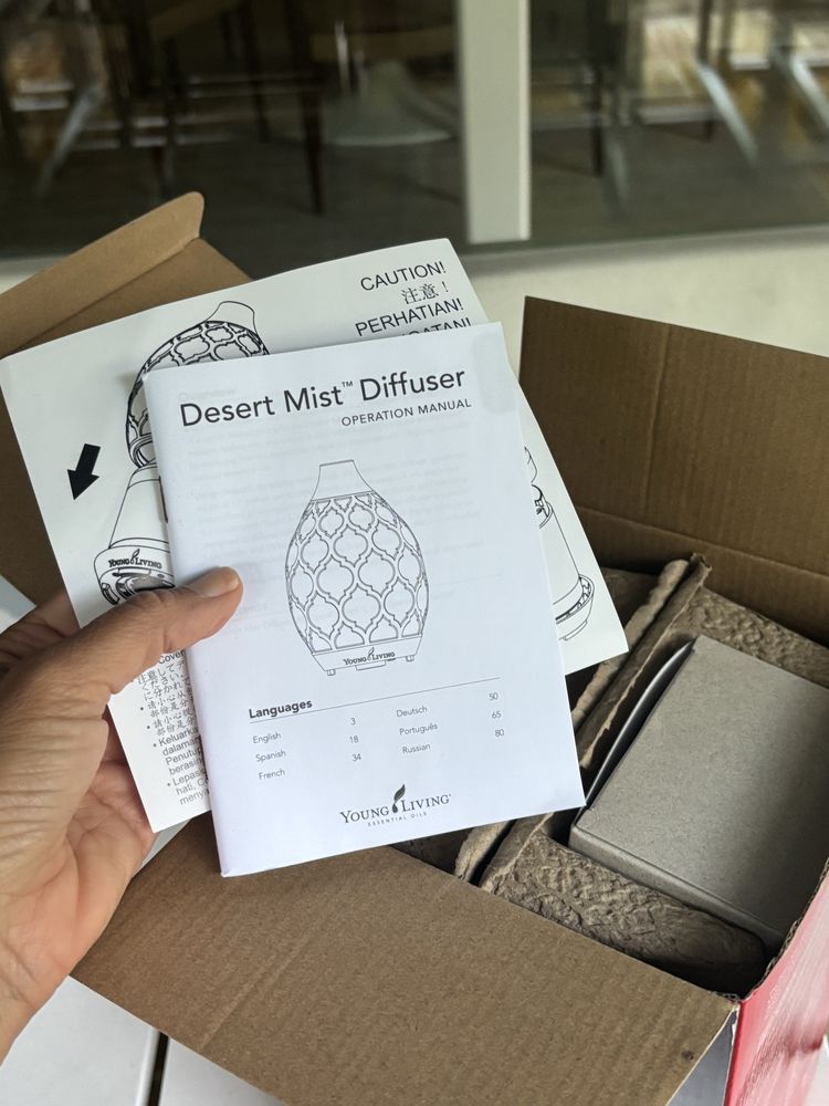 Difusor de Óleos Essenciais “Desert Mist” da Young Living