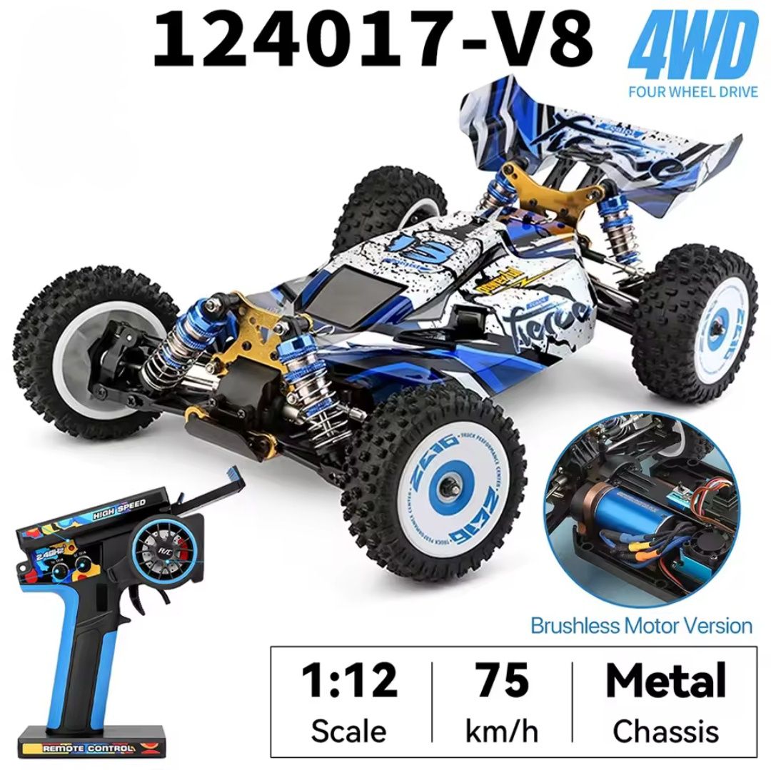 Машинка на радіокеруванні WLtoys 124017-V8 RC 1/12 4WD 75 км/год