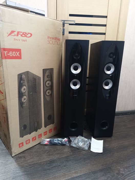 Мультимедийная акустика F&D T-60X Black домашний кинотеатр 2.0 колонки