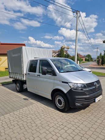 Volkswagen transporter T6 doka brygadówka skrzynia podwójna kabina