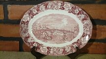 Patera Porcelana Angielska,Talerz Owalny WINDSOR BRIDGE