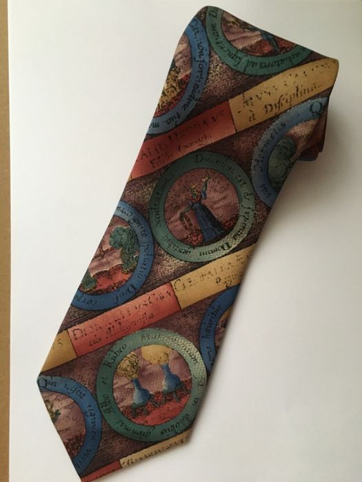 шелковый винтажный галстук Joel Ferrin, Италия