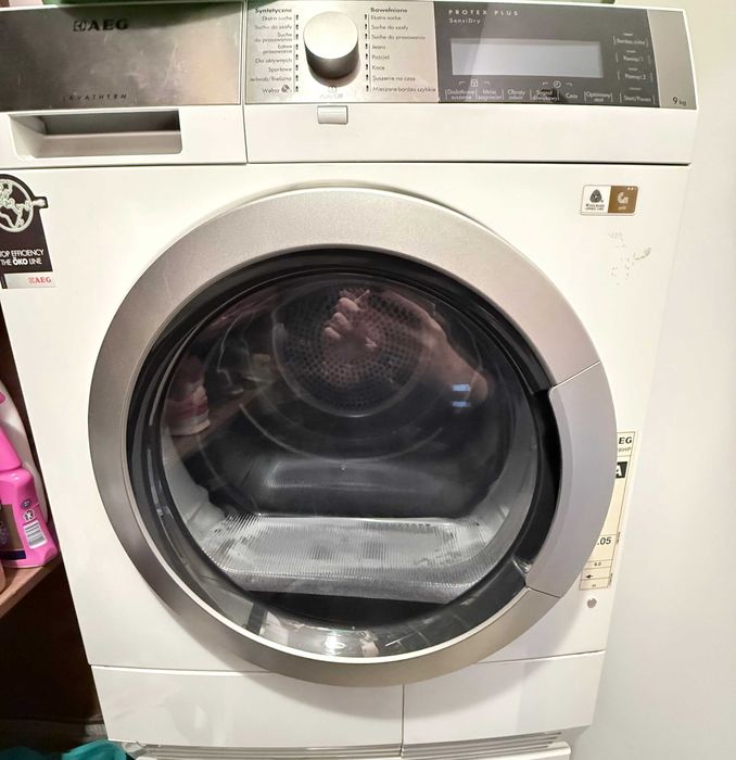 Suszarka AEG T96699IHP, uszkodzona płyta główna, do wykorz. na części