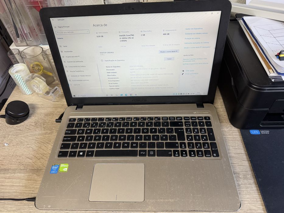 Portatil Asus 8gb RAM