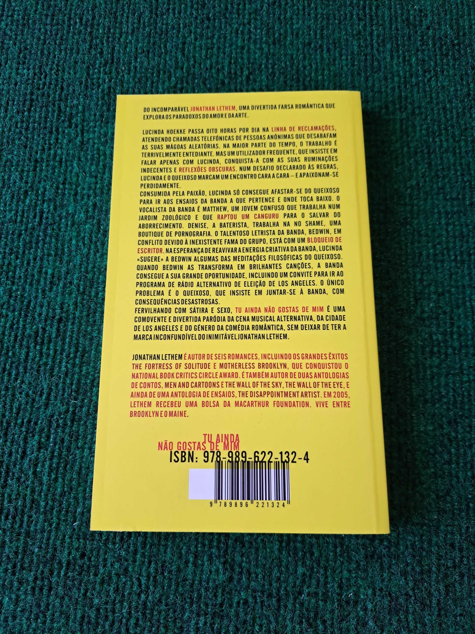 Tu ainda não gostas de mim - Jonathan Lethem