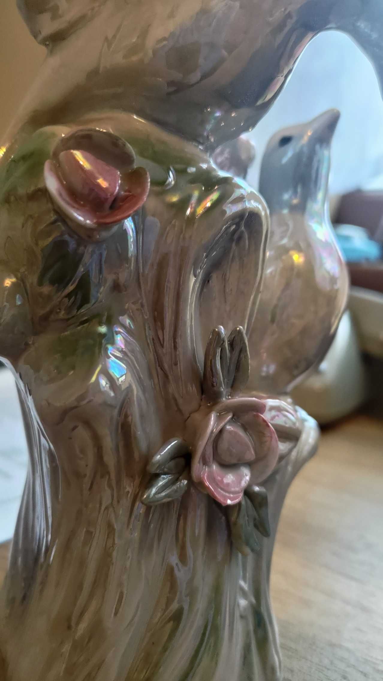 Figurka gołębie porcelana
