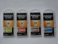 Bateria Baterie Słuchowe DURACELL Wzór 10, 13, 312, 675 - Opak.6 sztuk