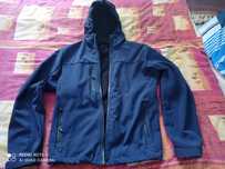 Bluza Softshell z kapturem XXL granatowa