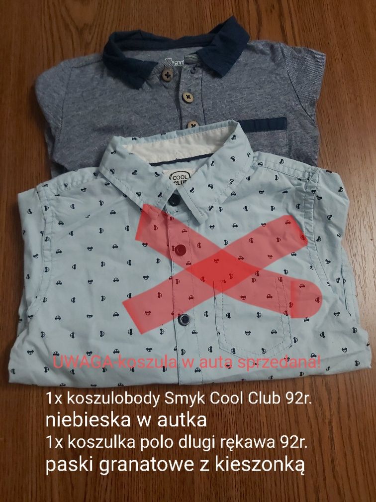 Koszulobody Smyk Cool Club 92r. KoszulkaPolo body 92r.