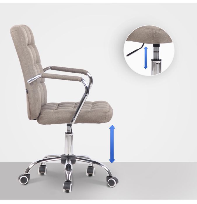 Cadeira de escritório bege