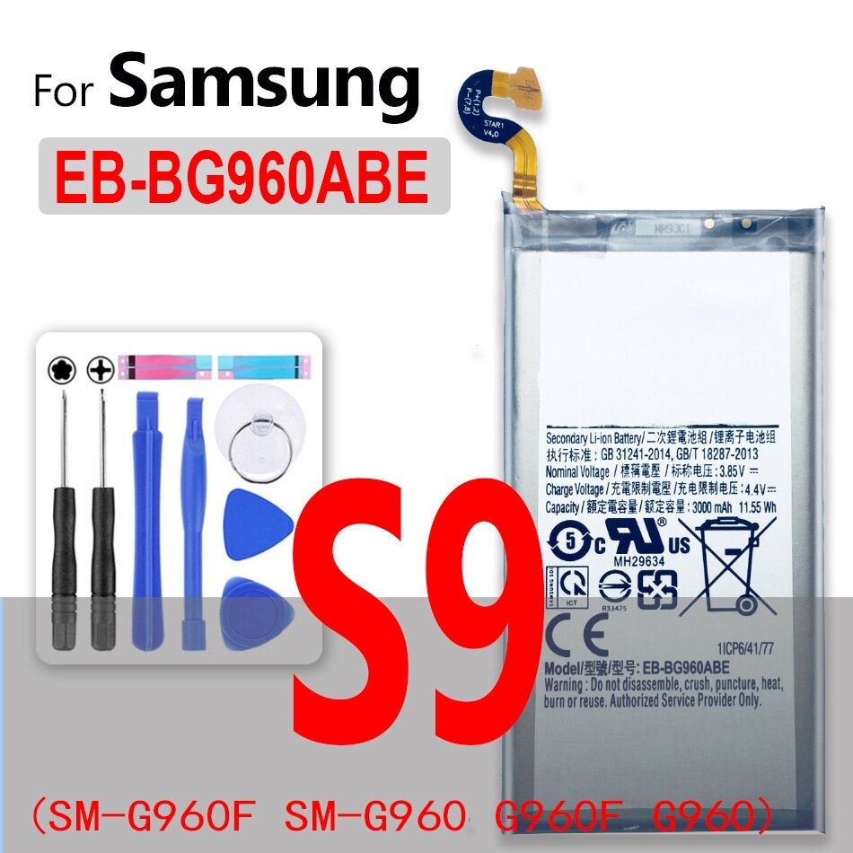 Baterias para Samsung S9 e S9 plus novas original, com adesivos e ferramentas (veja os meus outros anúncios)