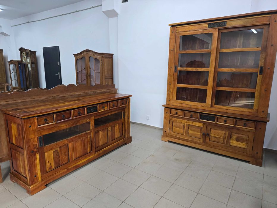 KOMODA BIBLIOTEKA KOLONIALNA lite drewno. Transport cały kraj