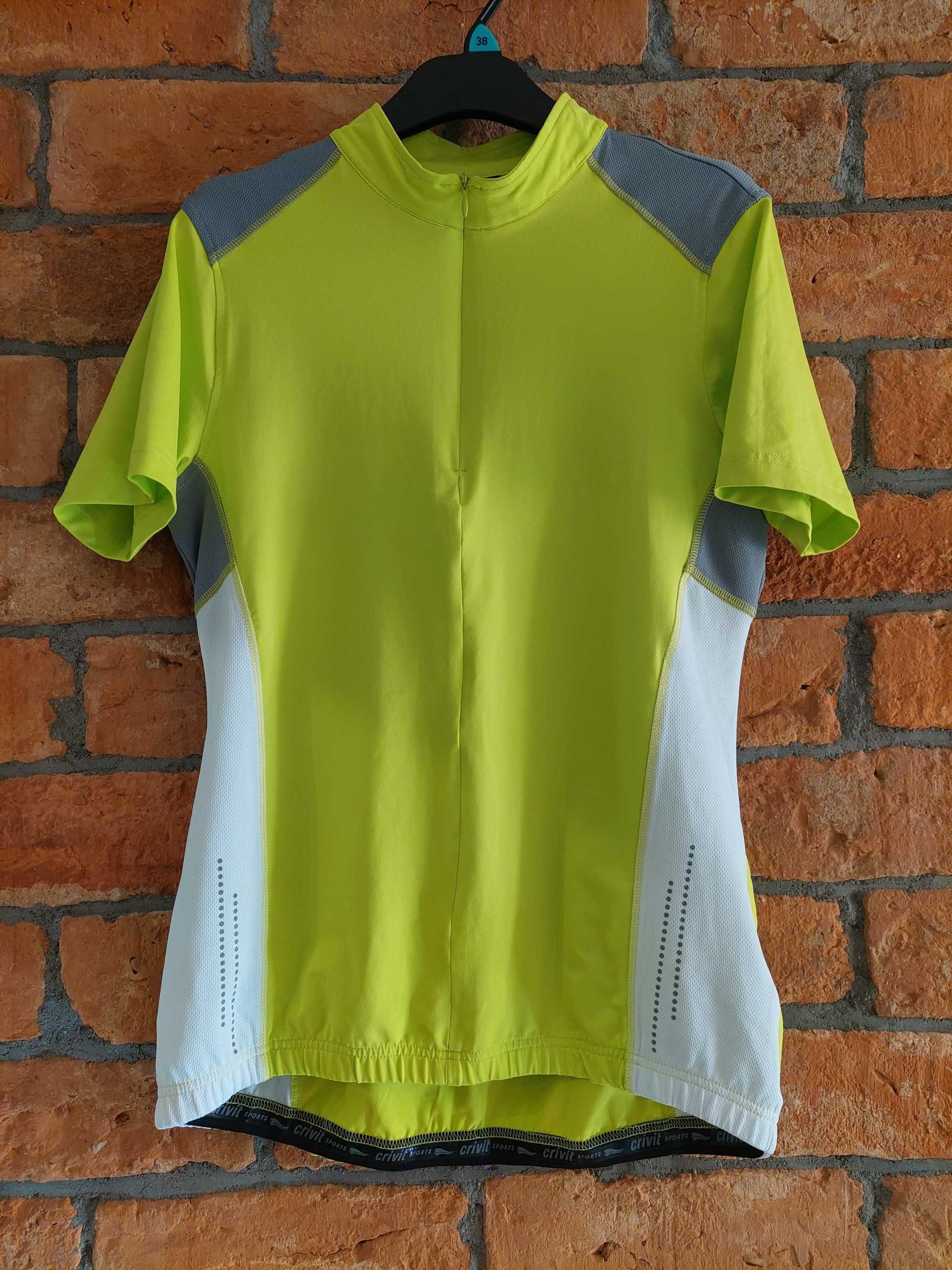 Koszulka T-shirt rowerowa kolarska CRIVIT SPORTS MTB oryg FLUO M Nowa