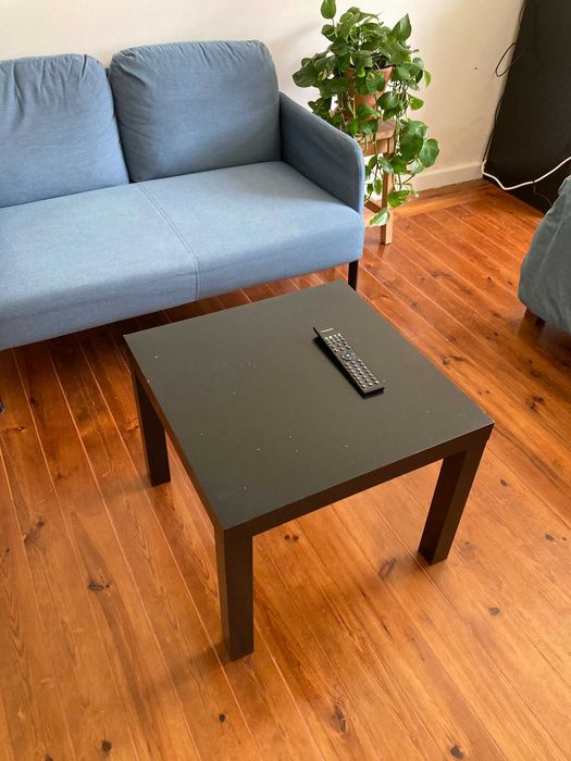 Mesa de apoio preta IKEA LACK